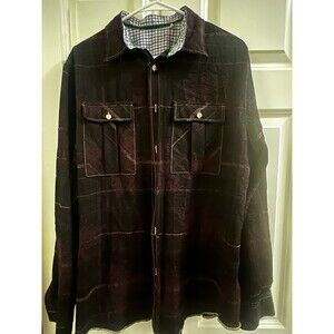 Arnold Zimberg  Hollywood Cali long sleeve Multi Color Checkered Print Sz M